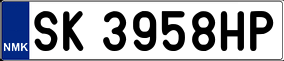 Truck License Plate